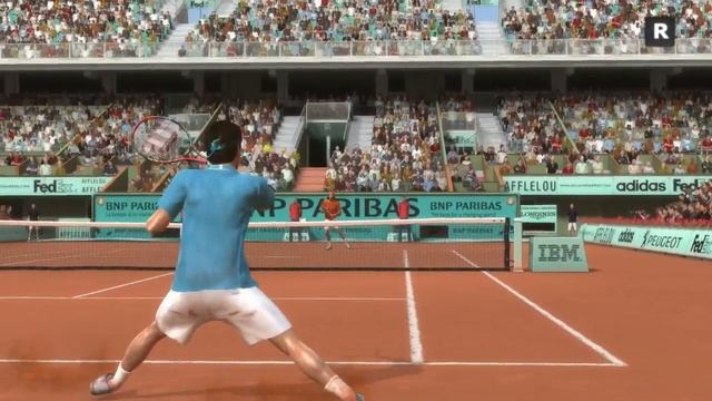 Top Spin 4 - Roger Federer vs Rafael Nadal - PS3 Gameplay смотреть онлайн