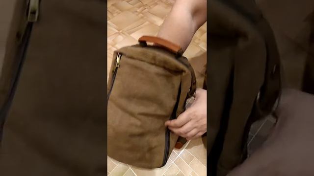 Kabden 7015 Canvas Leisure Shoulder Sling Bag Handbag - KHAKI.Получено с GearBest.com смотреть онлайн