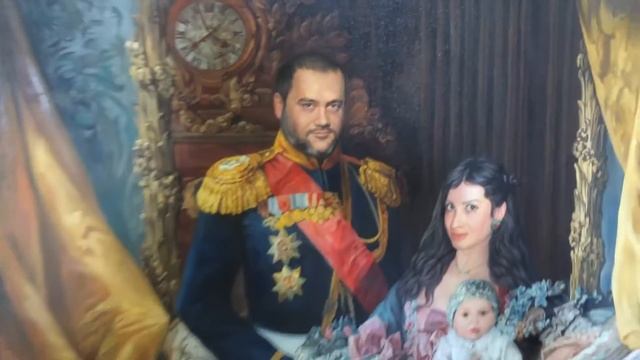 Семейная картина маслом из фотографии от лучшей студии живописи смотреть онлайн