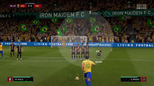 GOLAÇO DE FALTA COM O HULK FIFA 20 смотреть онлайн