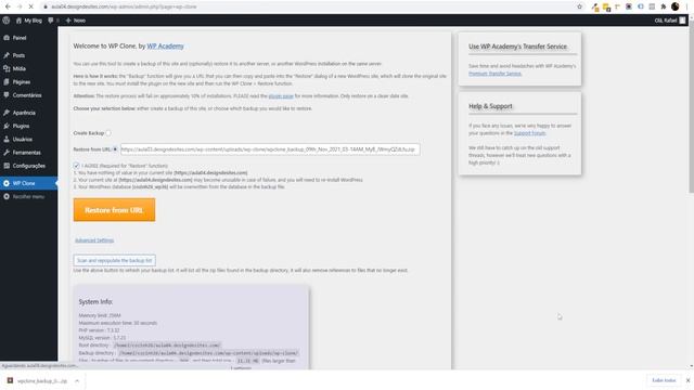 Simplesmente o Mais Simples e Fácil Plugin de Clonagem, Migração e Backup - Conheça o WP CLONE смотреть онлайн