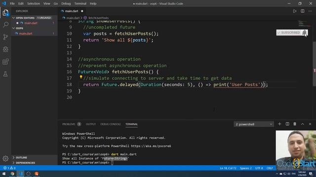 52- Dart asynchronous programming futures, async, await смотреть онлайн