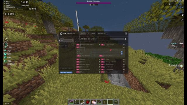 how to see invisible players on lunar client minecraft using particle changer mod смотреть онлайн