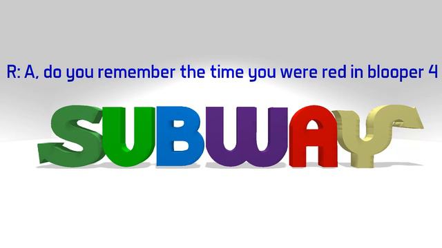 Subway Logo Bloopers #21: A Color Blooper Again