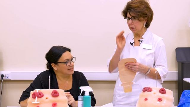 Уход за стомой часть 2. Как правильно наклеить калоприемник. смотреть онлайн