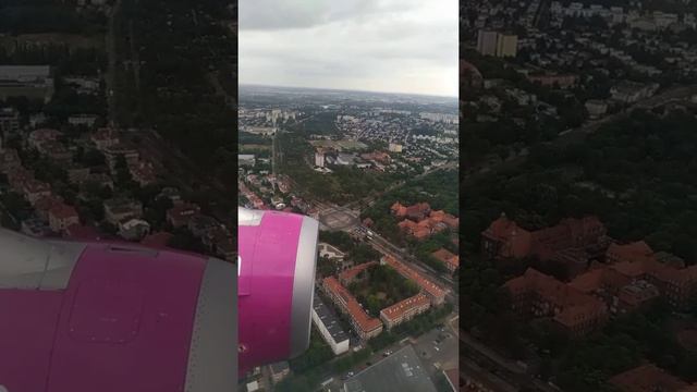 Посадка самолета А320, Wizz Air, рейс Киев - Познань смотреть онлайн