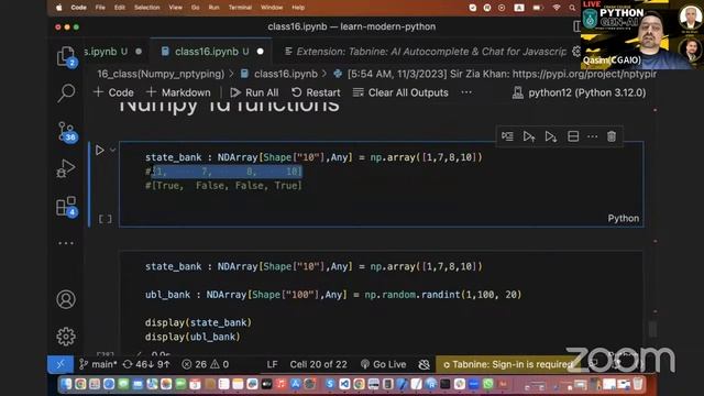 16 Class Python Crash Course | Numpy смотреть онлайн