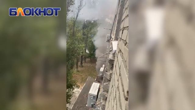Пожар в пятиэтажном доме произошёл в Волгодонске смотреть онлайн