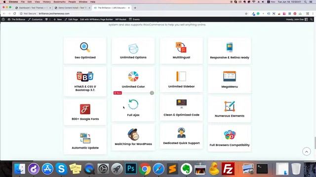 How to use 1-Click import all demo data - LMS Education WordPress Theme смотреть онлайн