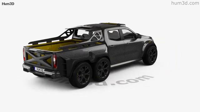 Mercedes-Benz X-Class Carlex EXY Monster X 6X6 2019 3D model by Hum3D.com смотреть онлайн