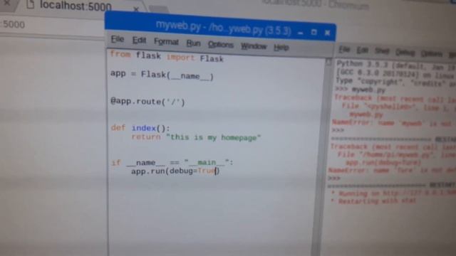 Raspberry pi 3 install of flask module and first web page with python смотреть онлайн