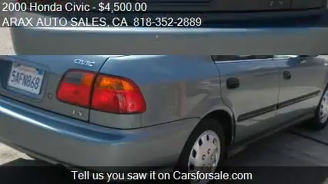 2000 Honda Civic LX Sedan - For Sale In TUJUNGA, CA 91042