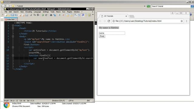 JavaScript Search 1 - Basic search functionality смотреть онлайн