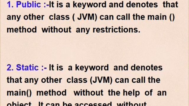 Explain public static void main (String args[ ]) in Java by Dolly Kant смотреть онлайн