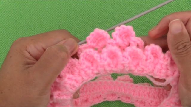 Diadema A Crochet En Punto Tunecino De Onditas En 3D Con Flores Tejido Tallermanualperu