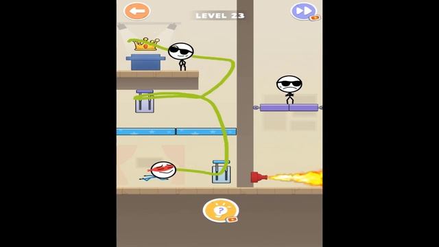 Attack Draw Line - Funny Stickman Puzzle Games - All Level 1-40 Gameplay смотреть онлайн