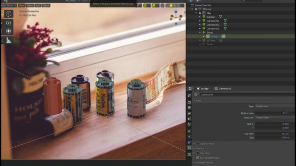 fSpy+Blender 2.80 установка камеры и перспективы по фото