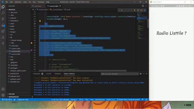 Radio List Tile widget | Flutter radio list tile смотреть онлайн