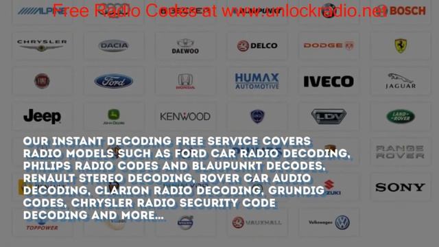 Jeep Radio Code - Jeep Radio Codes From Serial Number | Wrangler, Cherokee, Patriot смотреть онлайн