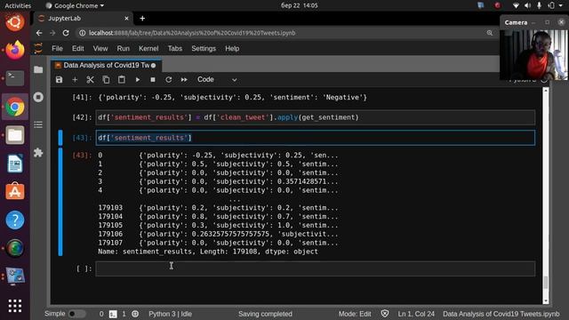 Data Analysis of Covid19 Tweets Sentiment Analysis & KE - python programming смотреть онлайн