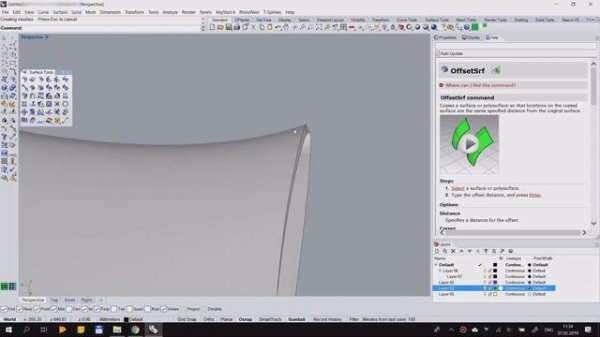 Интерфейс и основы работы в Rhinoceros /RB/