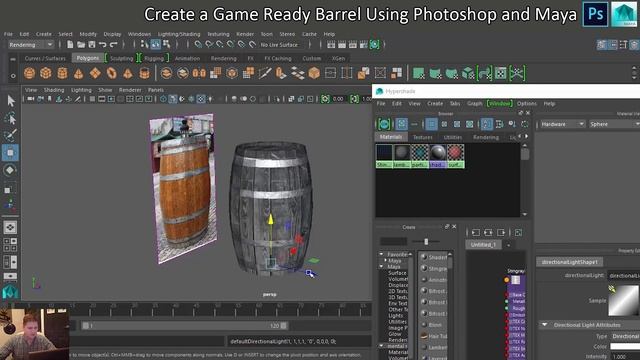 #7 How to create a Stingray PBS PBR Shader Material in Maya - Maya High Poly to Low Poly Tutorial смотреть онлайн
