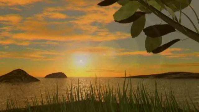 Sunset - Motion graphic Animated Background - free video download смотреть онлайн