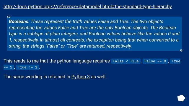 Is Python's bool sorting defined? смотреть онлайн