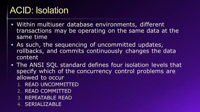 Database Lesson #6 of 8 - Database Administration смотреть онлайн
