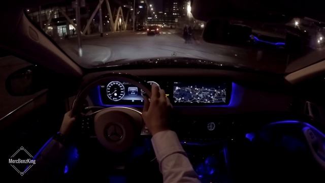 2017 Mercedes S Class New S350 Long AMG 4MATIC Night Review Drive POV смотреть онлайн