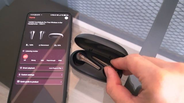 1more comfobuds pro connection problems. take earbuds out and put in смотреть онлайн