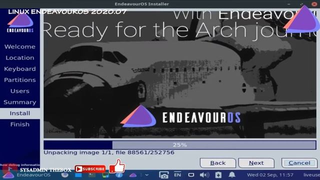 SYSADMIN THEBOX : INSTALASI LINUX ENDEAVOUROS 2020.07 смотреть онлайн
