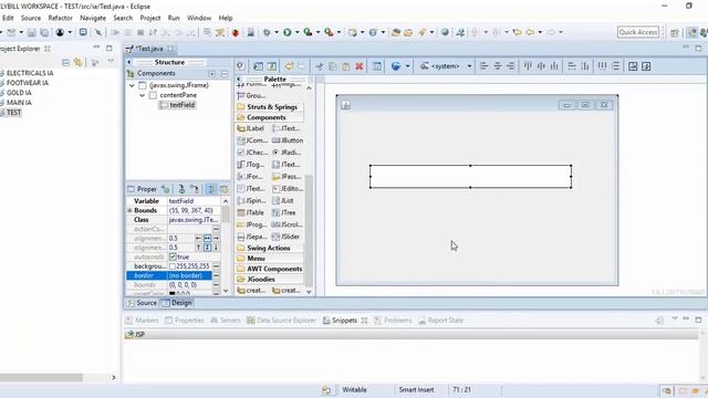 How to Remove JTextField Border in Java Swing - Intact Abode смотреть онлайн