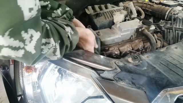 Замена  грм и помпы на Datsun On-Do.