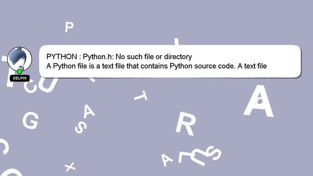 PYTHON : Python.h: No such file or directory смотреть онлайн