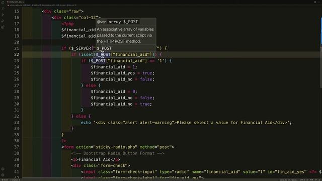 CTEC 127: Sticky Radio Buttons смотреть онлайн