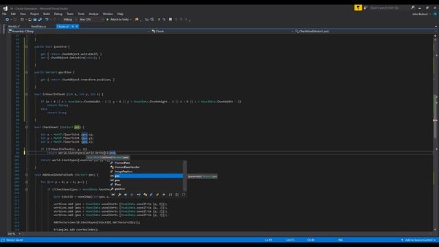 Make Minecraft In Unity 3D Tutorial - 04 - Chunk Generation