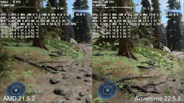 Halo Infinite [AMD 21.5.2 vs Amernime 22.5.2] смотреть онлайн