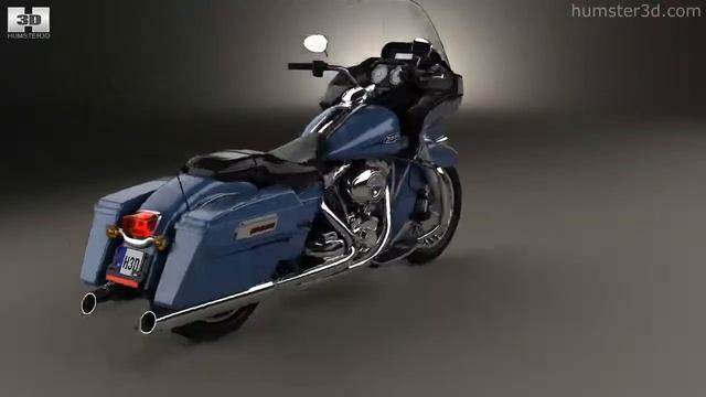 Harley-Davidson FLTR Road Glide 2009 by 3D model store Humster3D.com смотреть онлайн