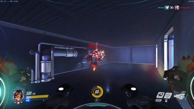 D.va's Mech can Emote while Exploding! - Overwatch смотреть онлайн