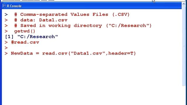 R Tutorial : Comma Separated Values смотреть онлайн
