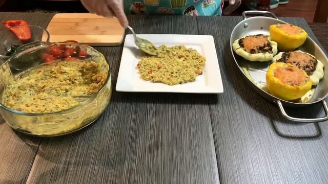 Фаршированные патиссоны и красивая подача блюда смотреть онлайн