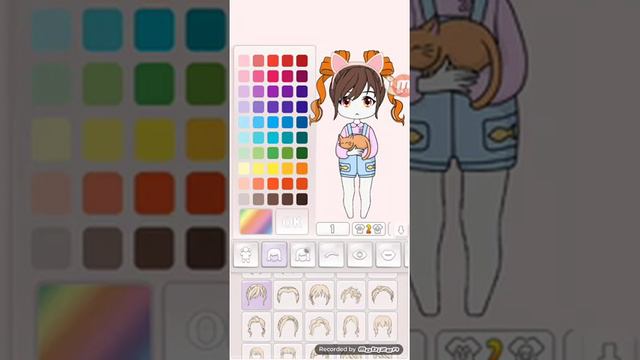 Мой персонаж в чиби мейкер :3 | Chibi dolls смотреть онлайн