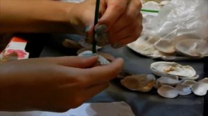 Поделки из ракушек  Роза