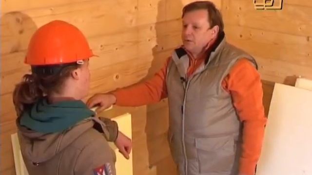 Межэтажное и подкровельное пространство дома. Утепление экструдированным полистиролом. смотреть онлайн