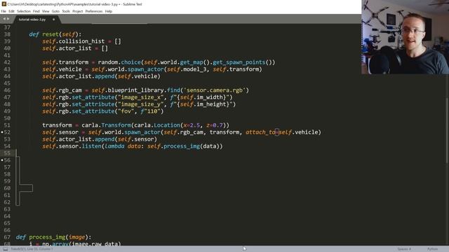 Reinforcement Learning Environment for Car Agent - Self-driving cars with Carla and Python p.3 смотреть онлайн