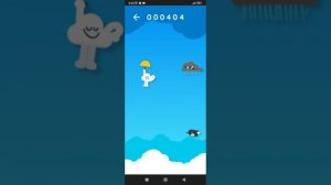 Игра «Облачко Google» - 971 очко (07.11.23) (Мой рекорд)