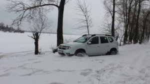 Дастер VS Крета по снежному бездорожью