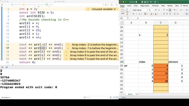 BeezMind C++ Programming - No bounds checking in C++ array смотреть онлайн