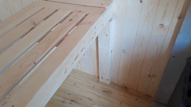 Мини-баня 2,8х1,8 с новой конструкцией крыши. Модульные бани Иркутск.